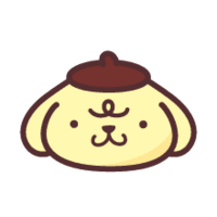 Pompompurin emoticon. Blushing.