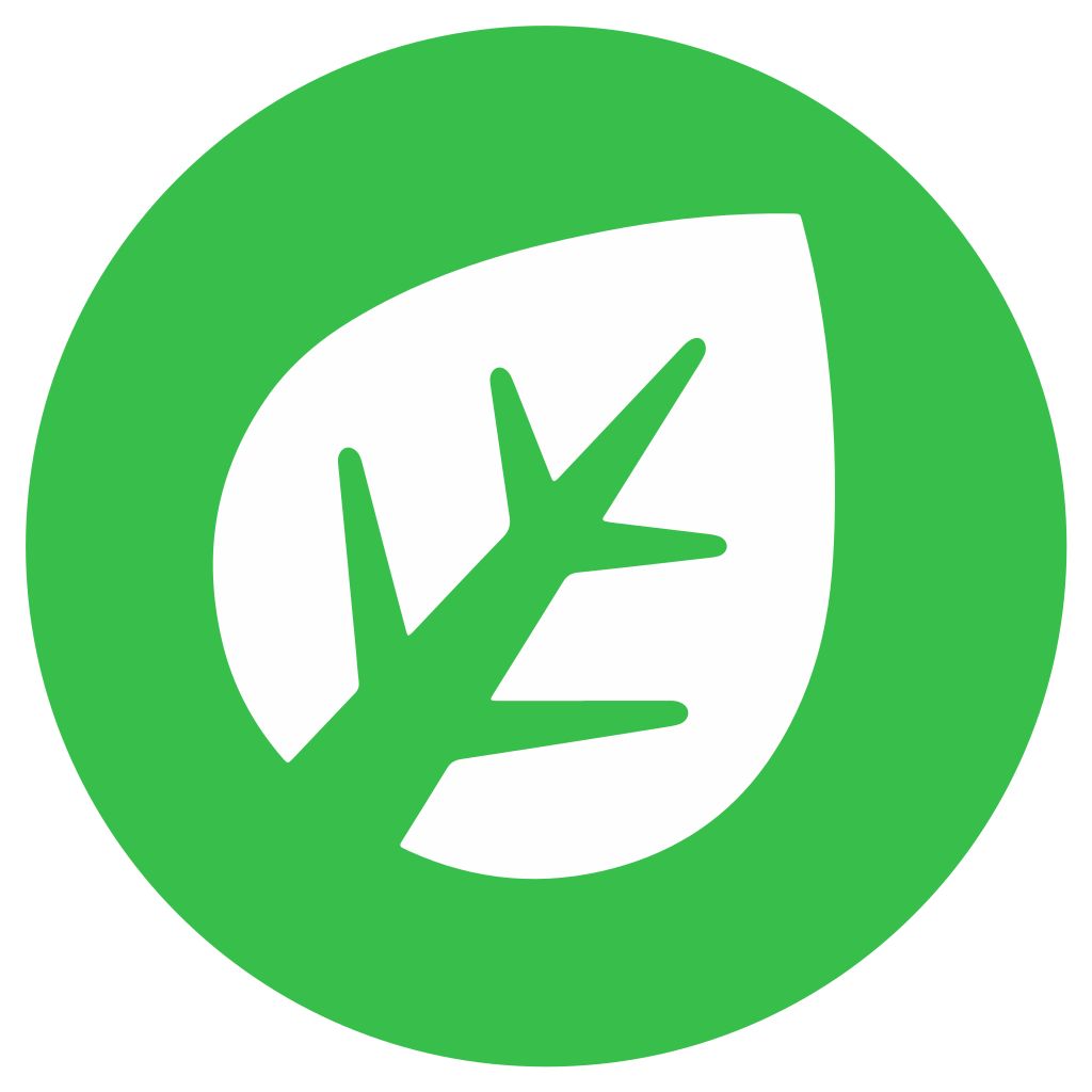 The grass type symbol from Pokemon.